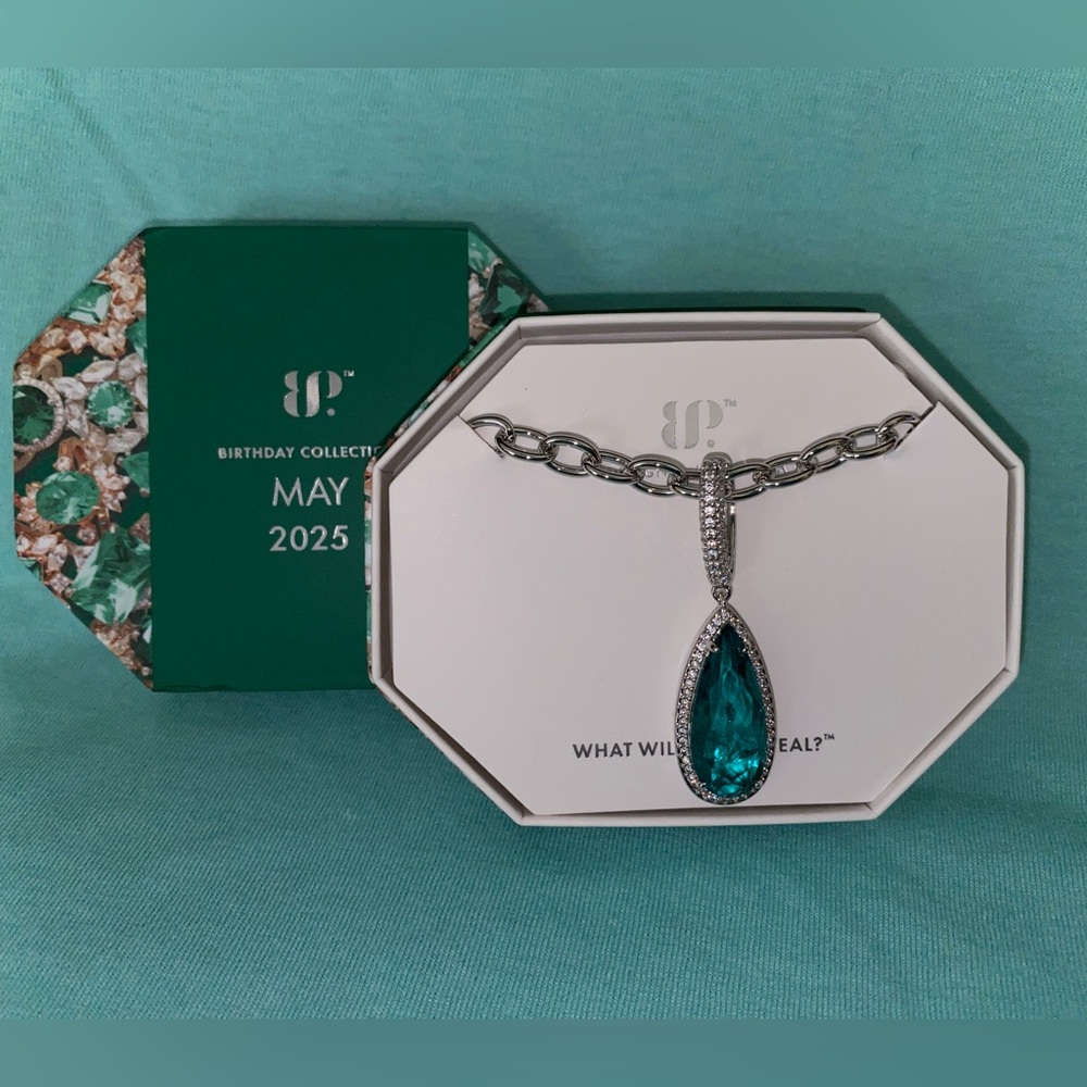 Bomb Party Necklace Tropical Tears Necklace May 2025 Birthday Rhodium